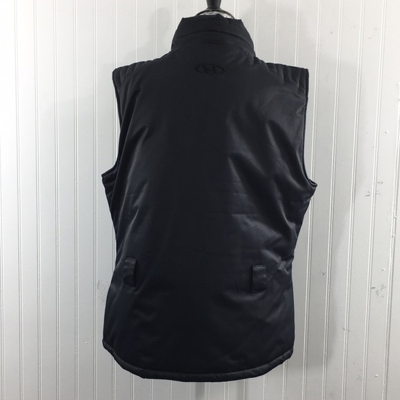 Marker Black White Ski Vest Jacket Womens 14 Zip Up Lined - Picture 3 of 13
